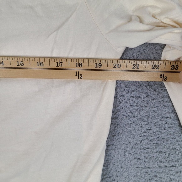 Guess Los Angeles T-Shirt Mens Large Beige Long Sleeve Embroidered Cotton‎ - Picture 10 of 13